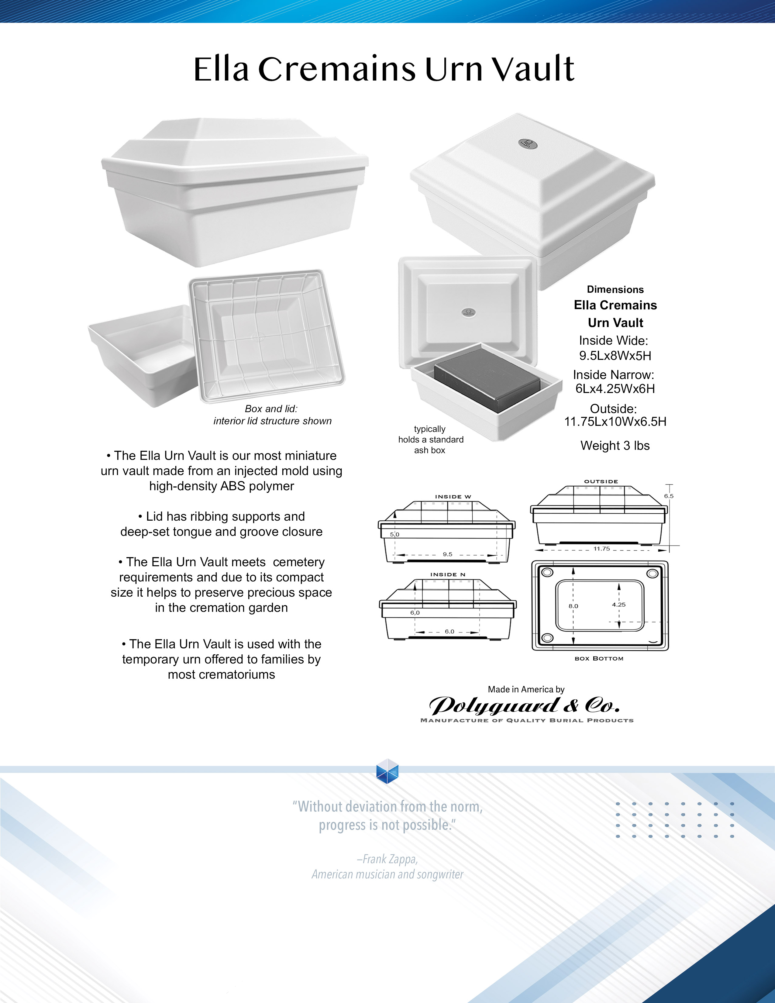 Cremains Urn Vault